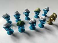 figurki stikeez stickeez smerfy LIDL 9 szt