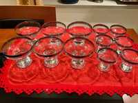 copos cristal óculo platina e pasta partido socialista
