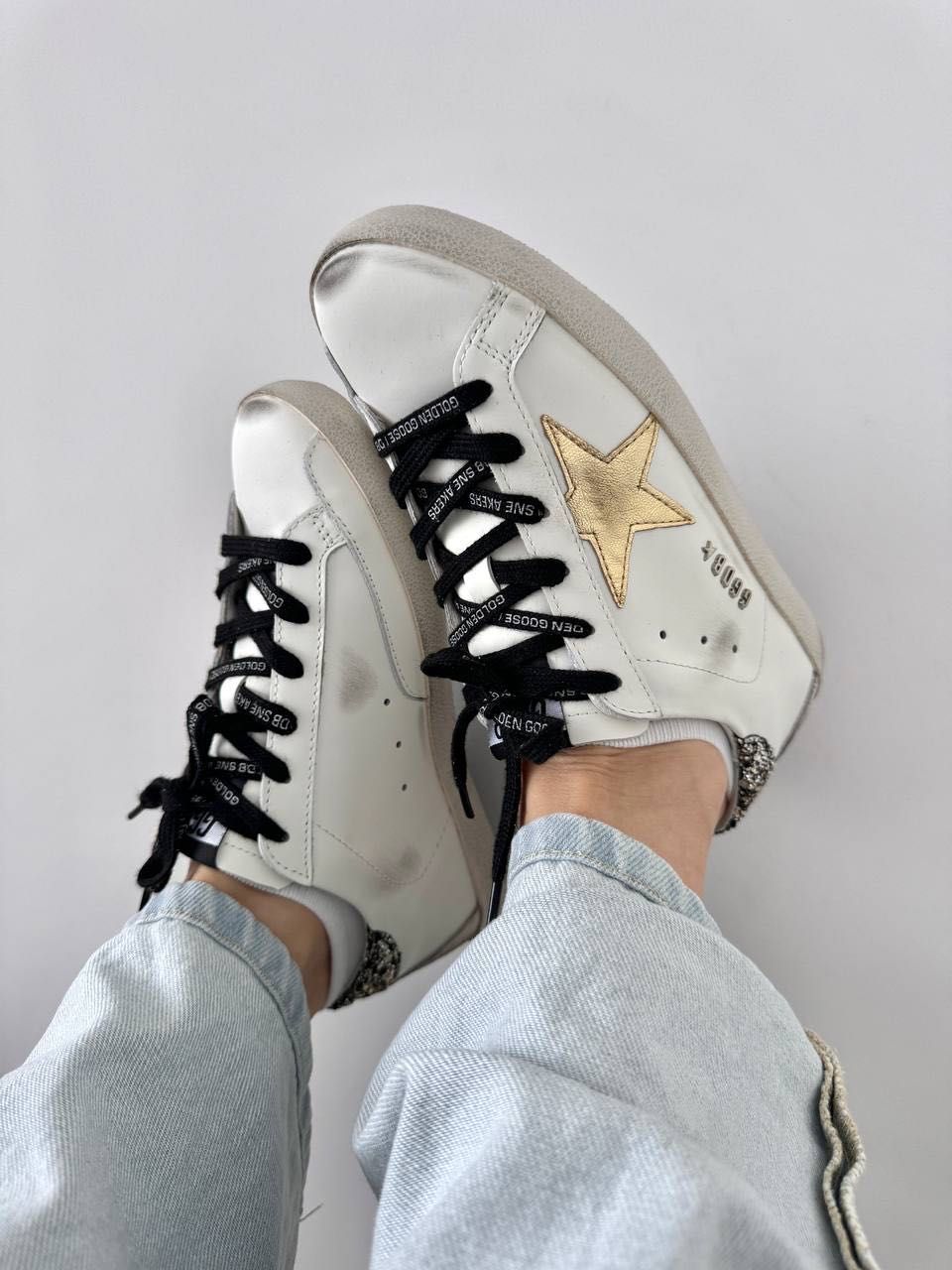 Кеди Golden Goose Superstar Gold Glitter, кеди Голден Чуз Суперстар