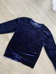 Bluza h&m welurowa granatowa xs