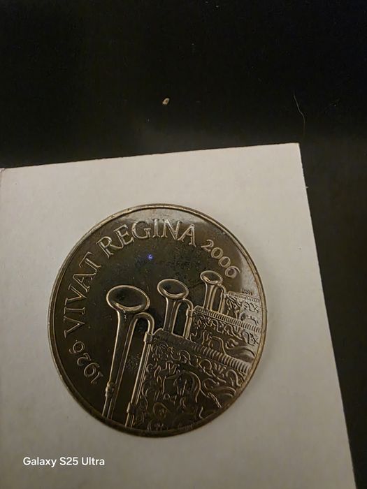 Moeda de prata rainha Elizabeth