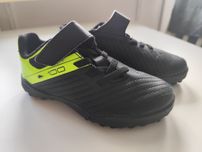 Buty do piłki nożnej dla dzieci KIPSTA 100 Easy Turf TF na rzepy