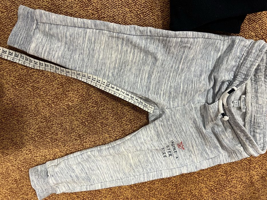 Флісовий костюм 80 р- штани та худі на блискавці темно синій