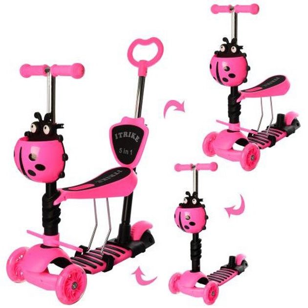 Самокат  для дівчинки 3в 1