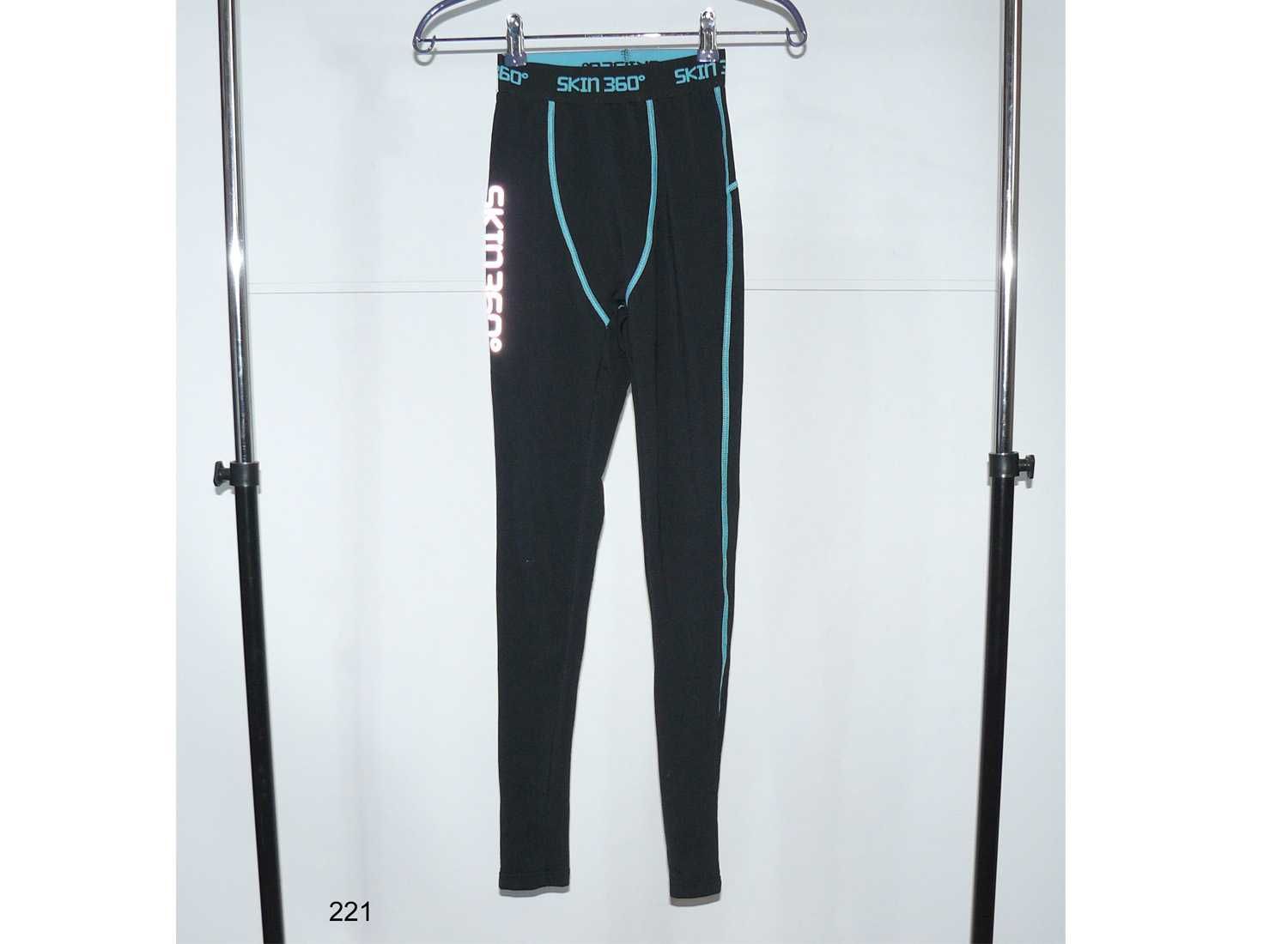 Skin 360 markowe legginsy z odblaskami roz 11-12 lat
