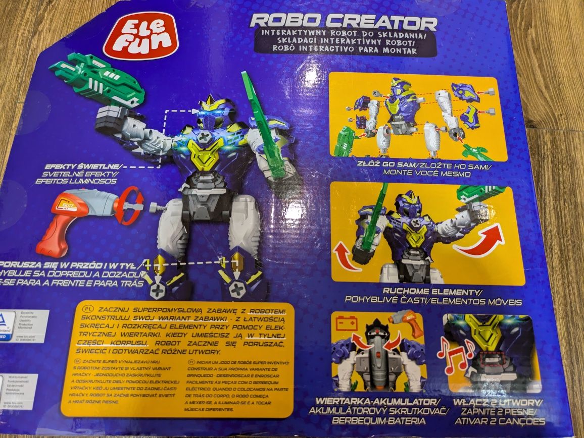 ELEFUN Robo Creator Interaktywny Duży Robot NOWY