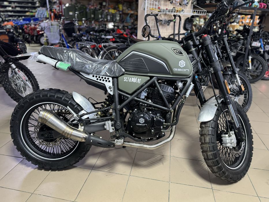 Мотоцикл GEON Scrambler, 250cc. Доставка.