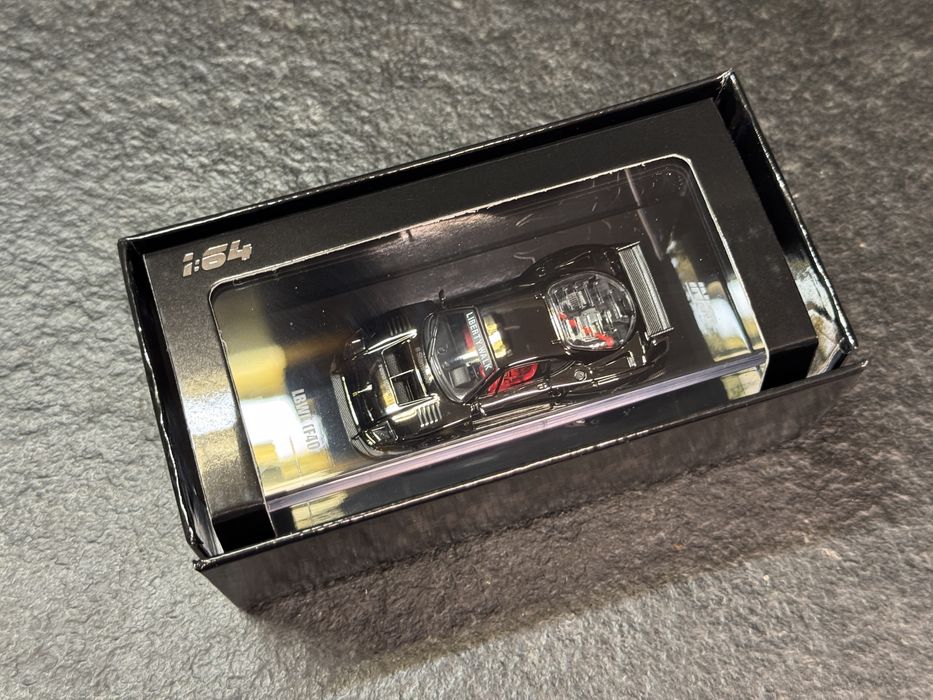 Inno64 Ferrari F40 LBWK black chrome! Piękny, czarny chrom, detale!