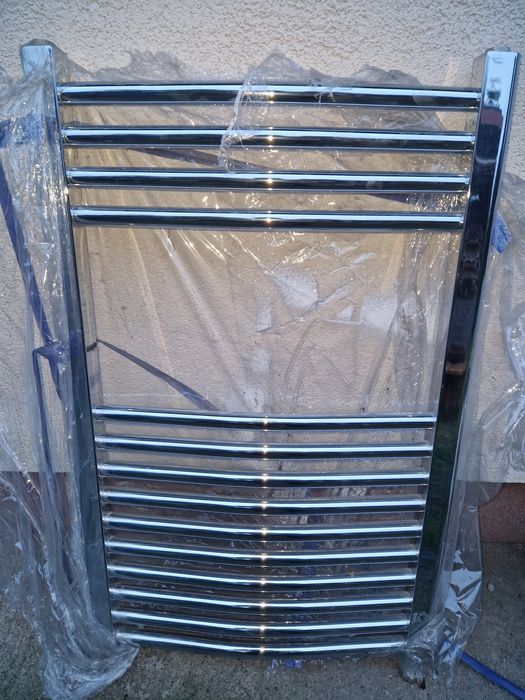 Grzejnik kaloryfer chrom srebrny 80x50