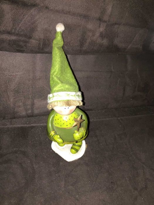 bonequinho gnomo verde