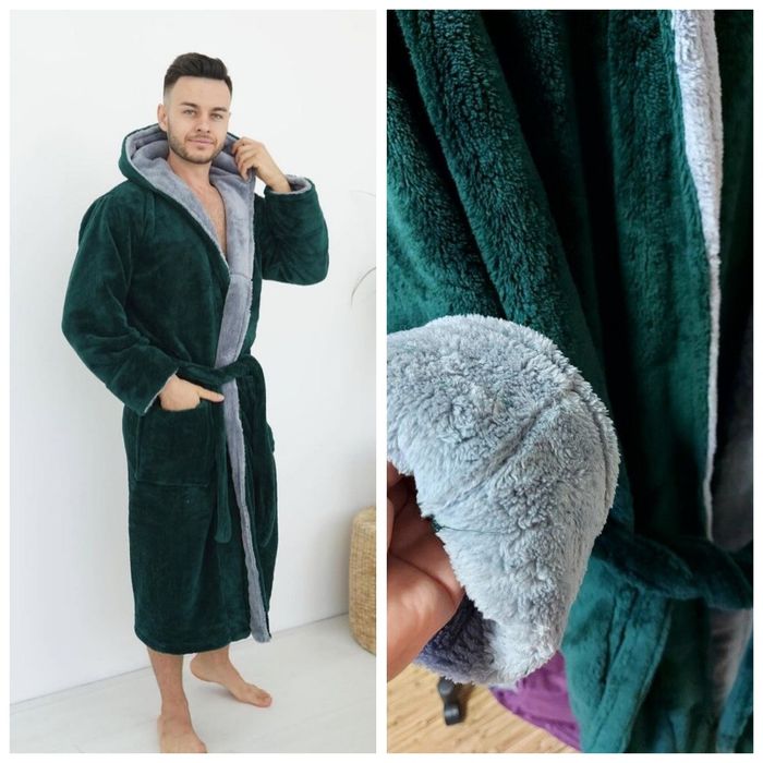 Чоловічий теплий халат