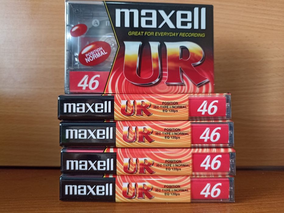 Cassetes Maxell UR 60, 90, 46 minutos