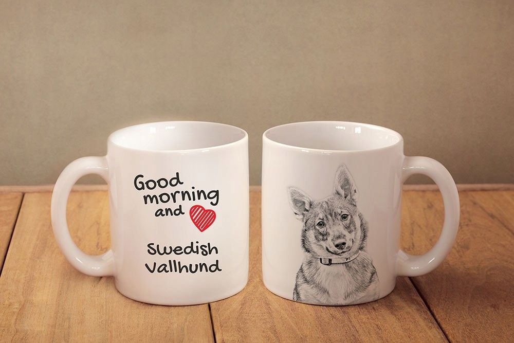 Szwedzki Vallhund Kubek ceramiczny z nadrukiem