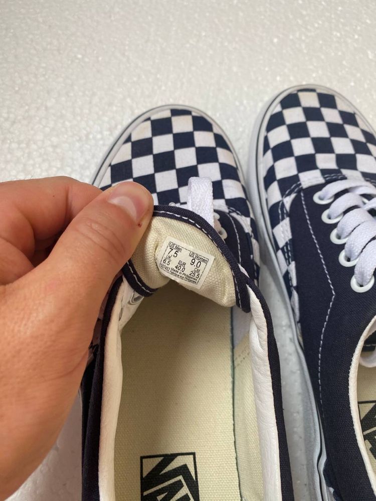 Кеды Vans Unisex Era Checkerboard-Blue