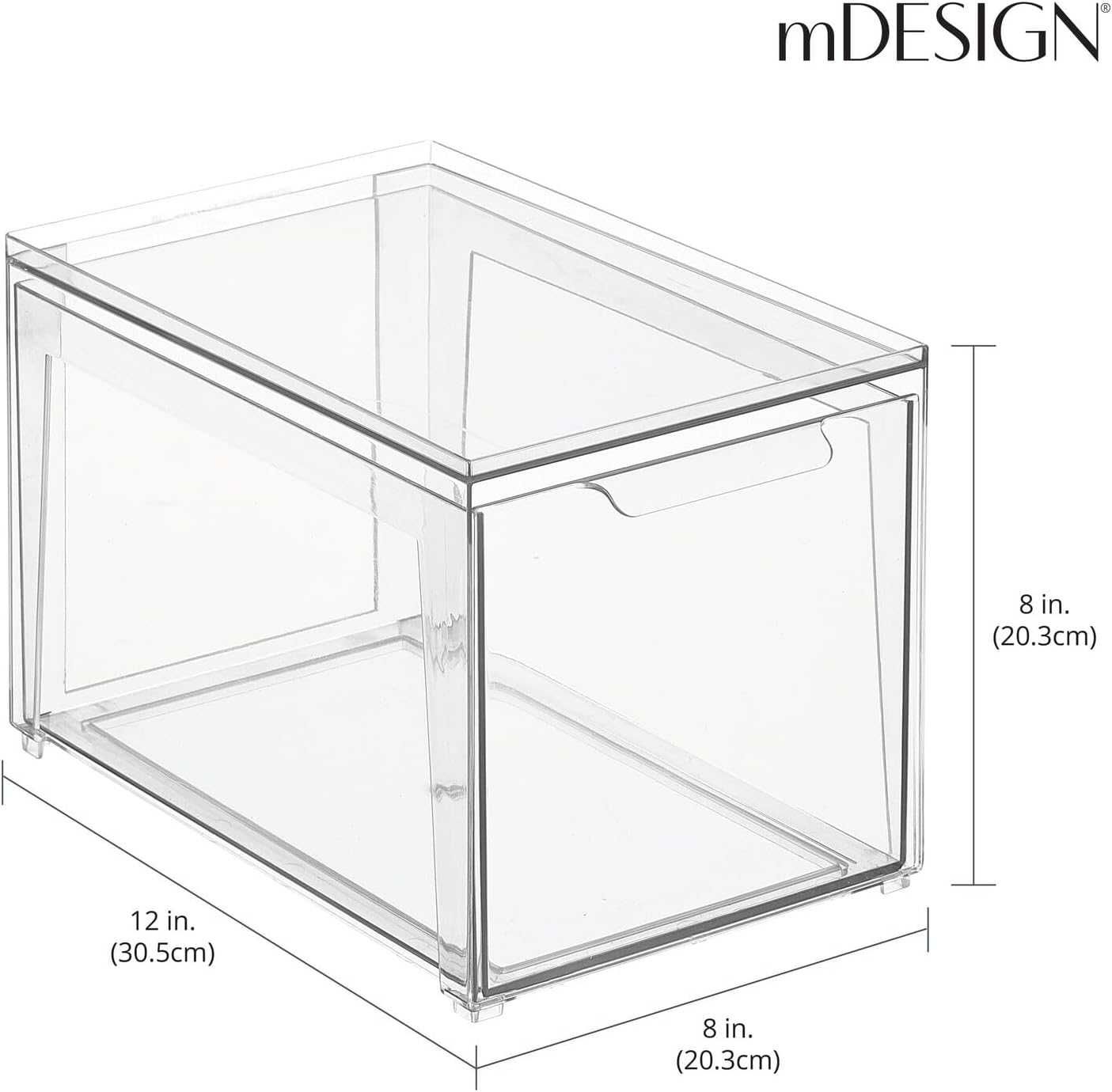 4x Organizer na kosmetyki Pudełko Pojemnik na drobiazg POJEMNE-mDesign
