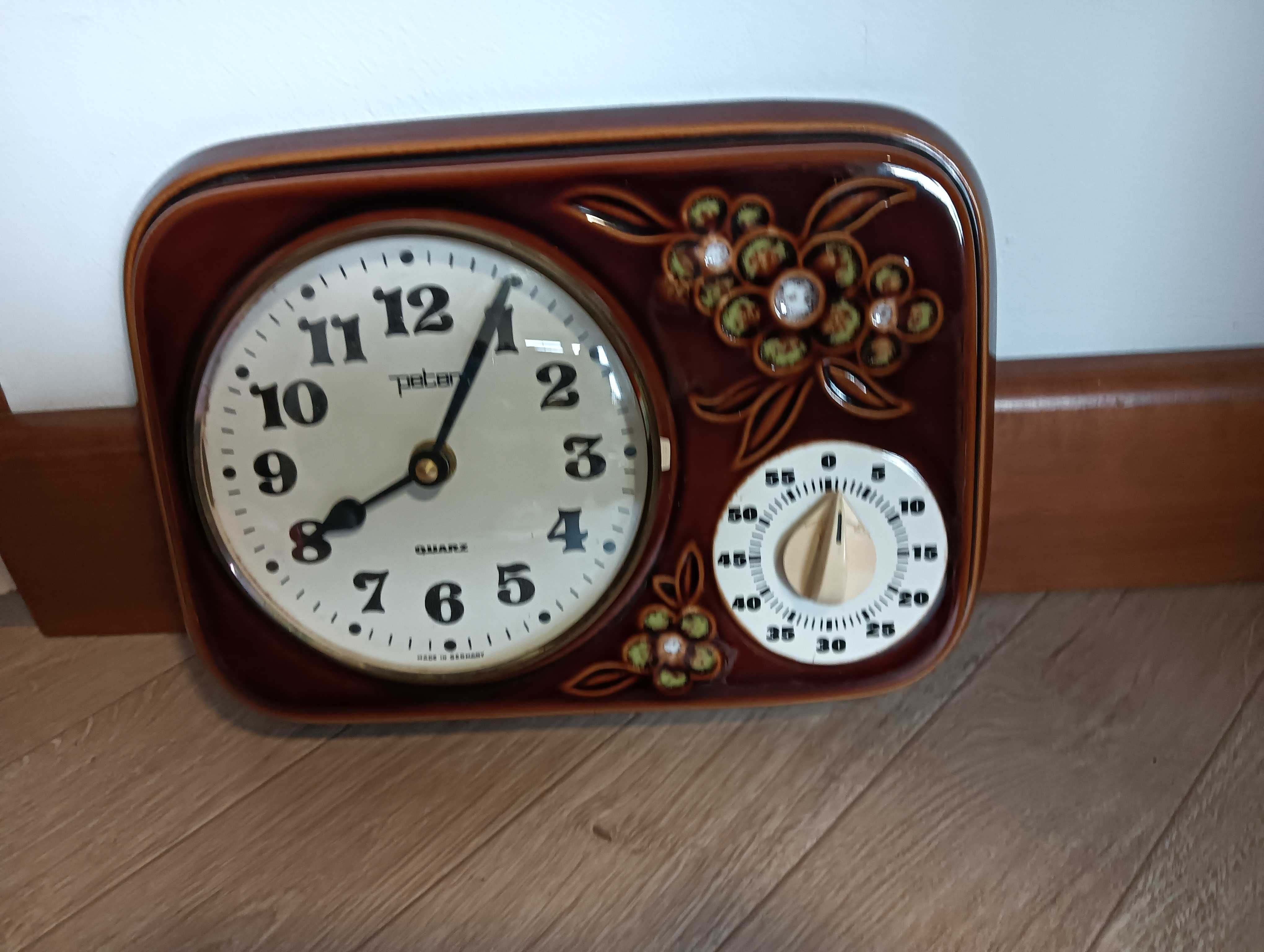 Zegar ceramiczny z minutnikiem wiszący