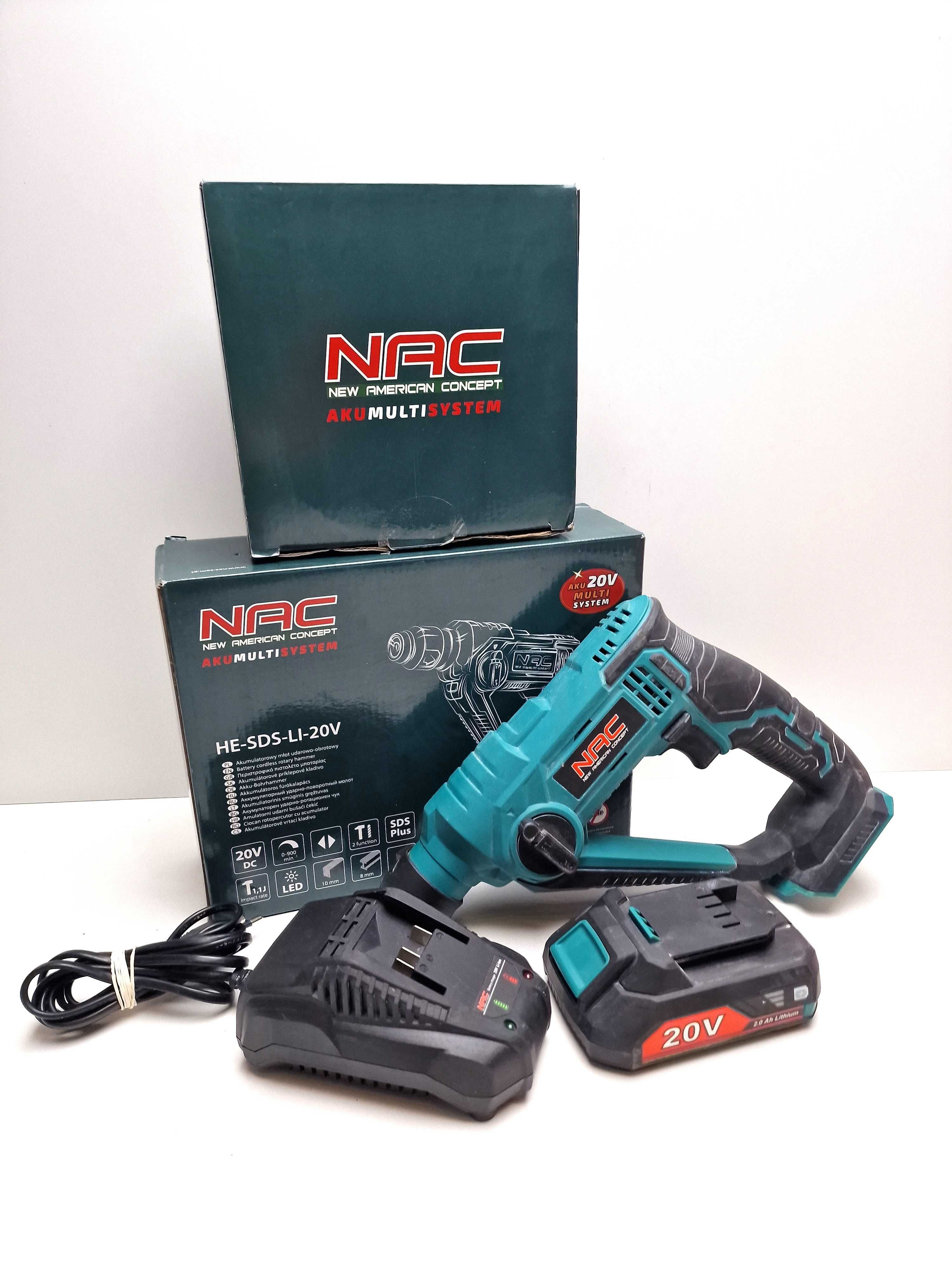 młot akumulatorowy NAC HE-SDS-LI-ST-20V