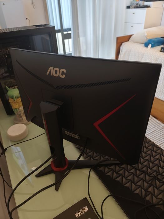 Monitor CURVO Aoc 24 polegadas 165hz 1 ms