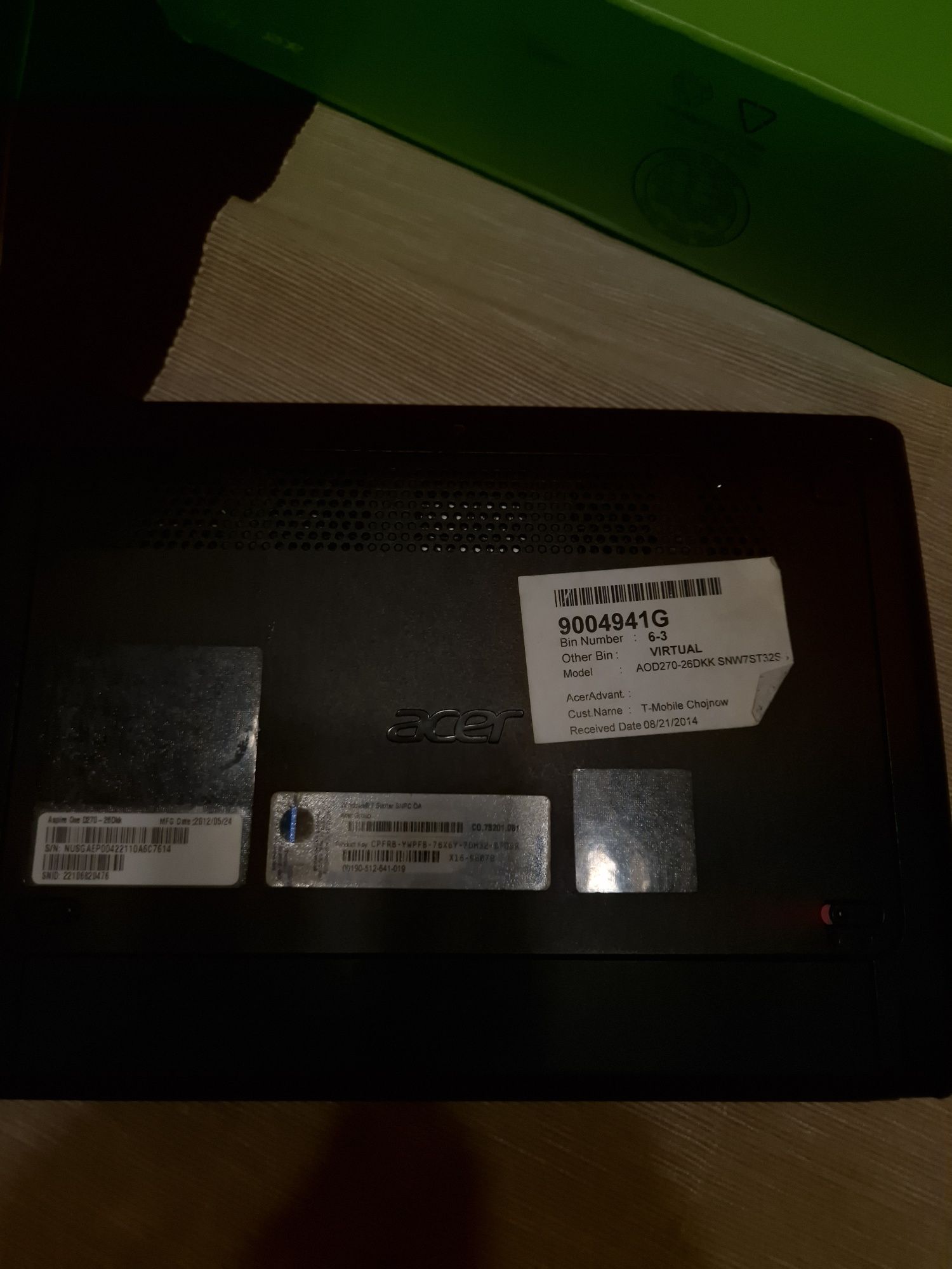 Notebook Acer Aspire One