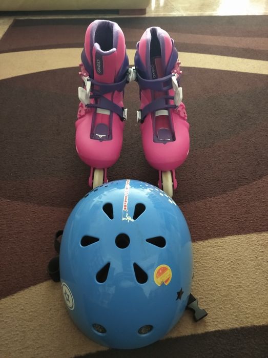 Patins em linha + Capacete