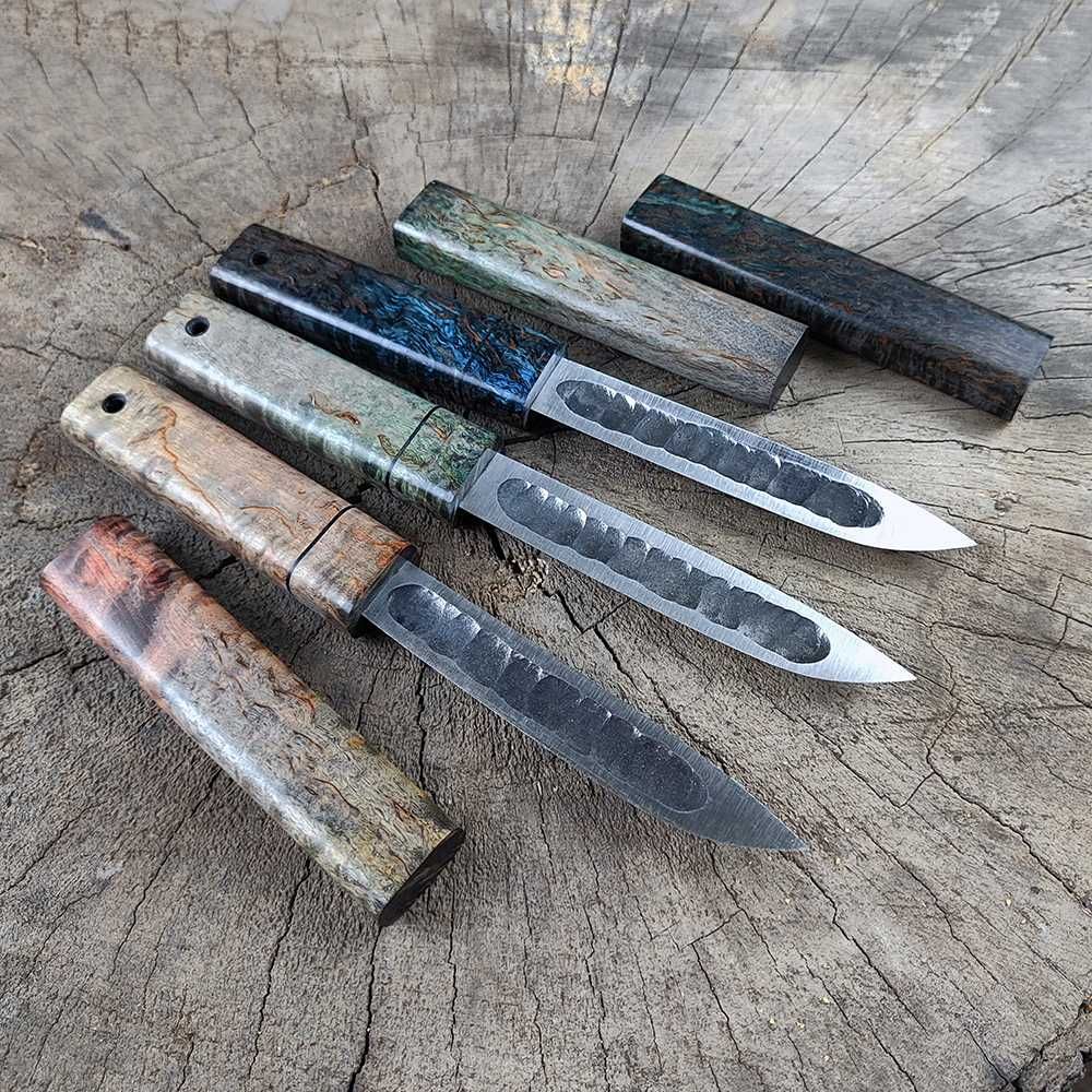 Ножи "Якут" ручной работы с деревянными ножнами, авторские ножи