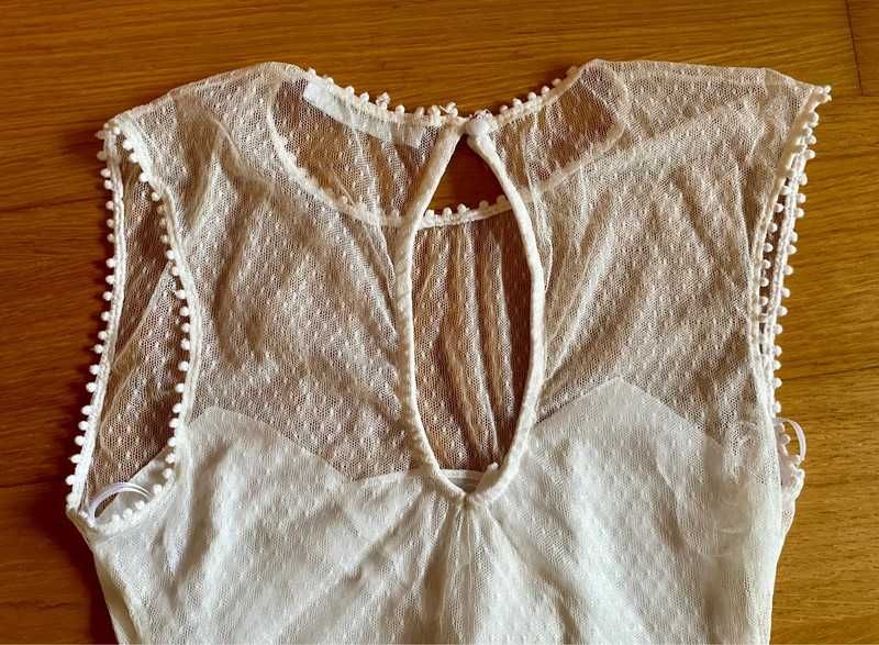Body branco rendado