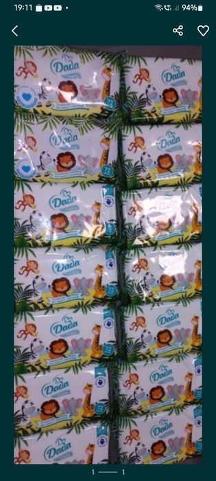 Nawilżane chusteczki Dada dla dzieci i niemowląt duży zestaw 4032 szt