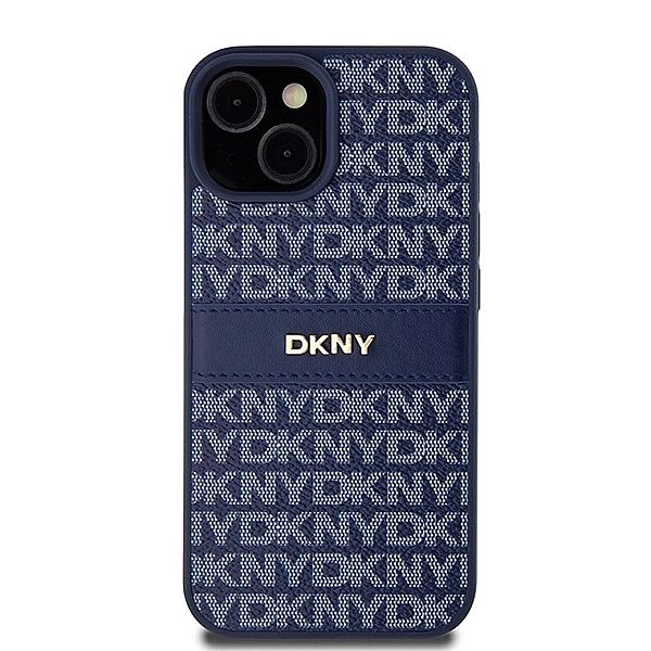 Etui DKNY Leather Mono Stripe & Metal Logo na iPhone 15 / 14 / 13 - ni