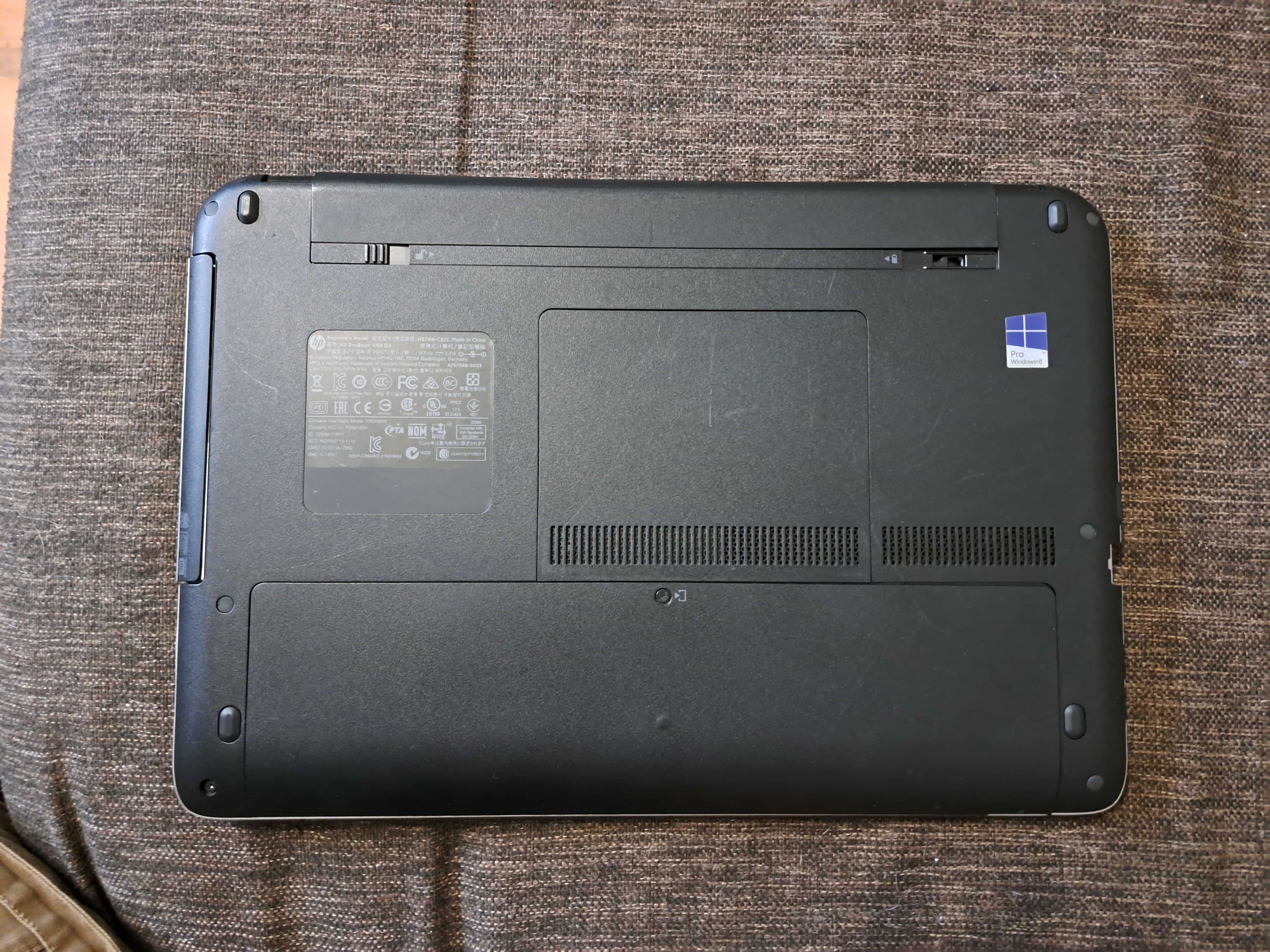 HP Probook 450 G2 I5 4GB RAM Dysk SSD 500GB Windows 10 Pro