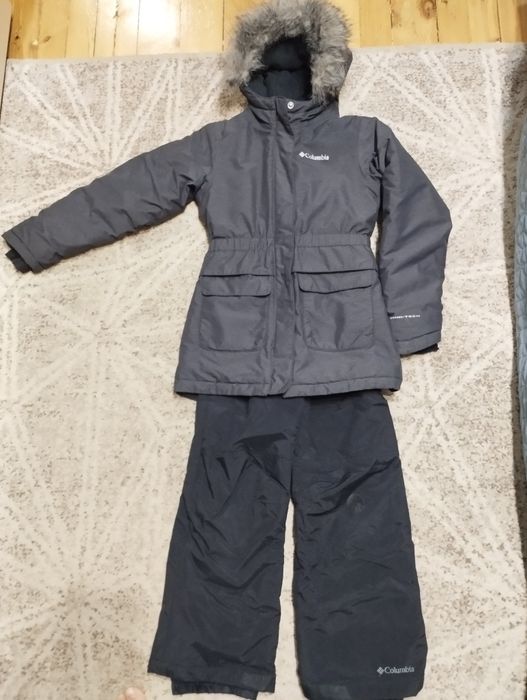 Костюм парка комбінезон Columbia сірий зимовий 7-8 років, 125-135 см