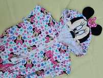 Minnie mouse kombinezon Letni z kapturkiem rozm 5-6 lat