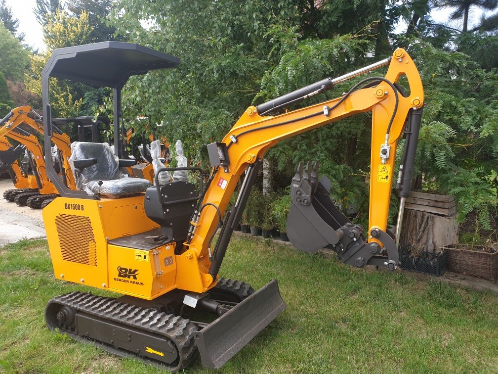 Nowa Mini Koparka Berger Kraus BK1500B osprzęt 1400kg KUBOTA