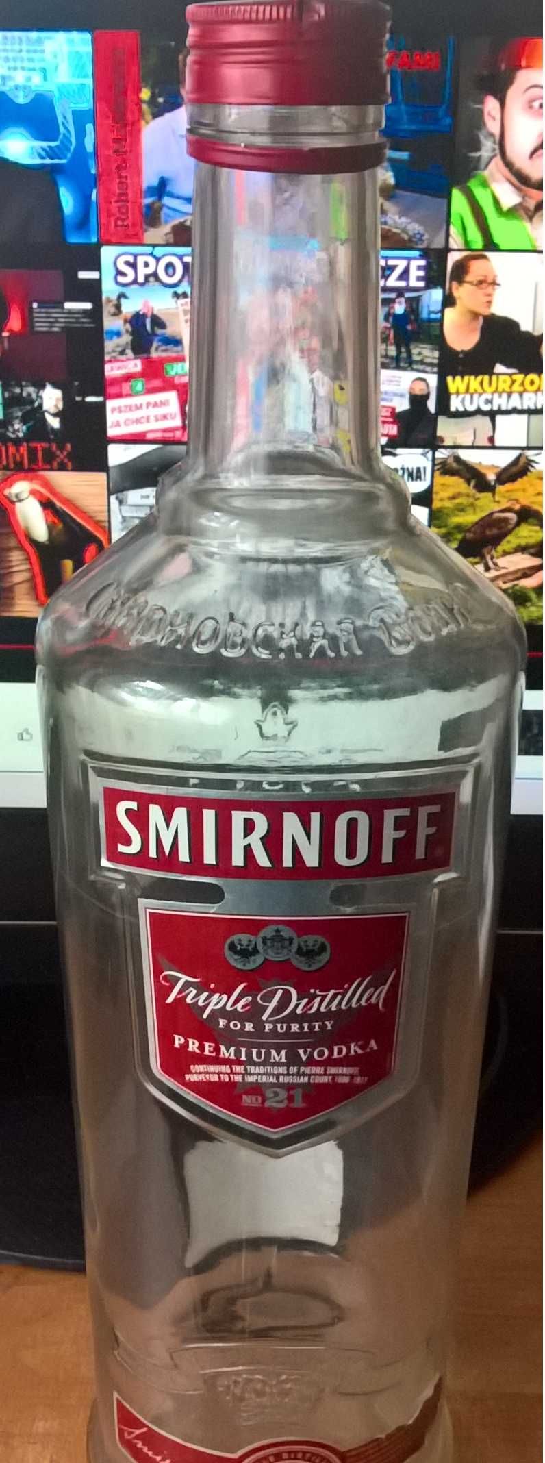 Butelka Smirnoff 3 L Pusta Kolekcjonerska