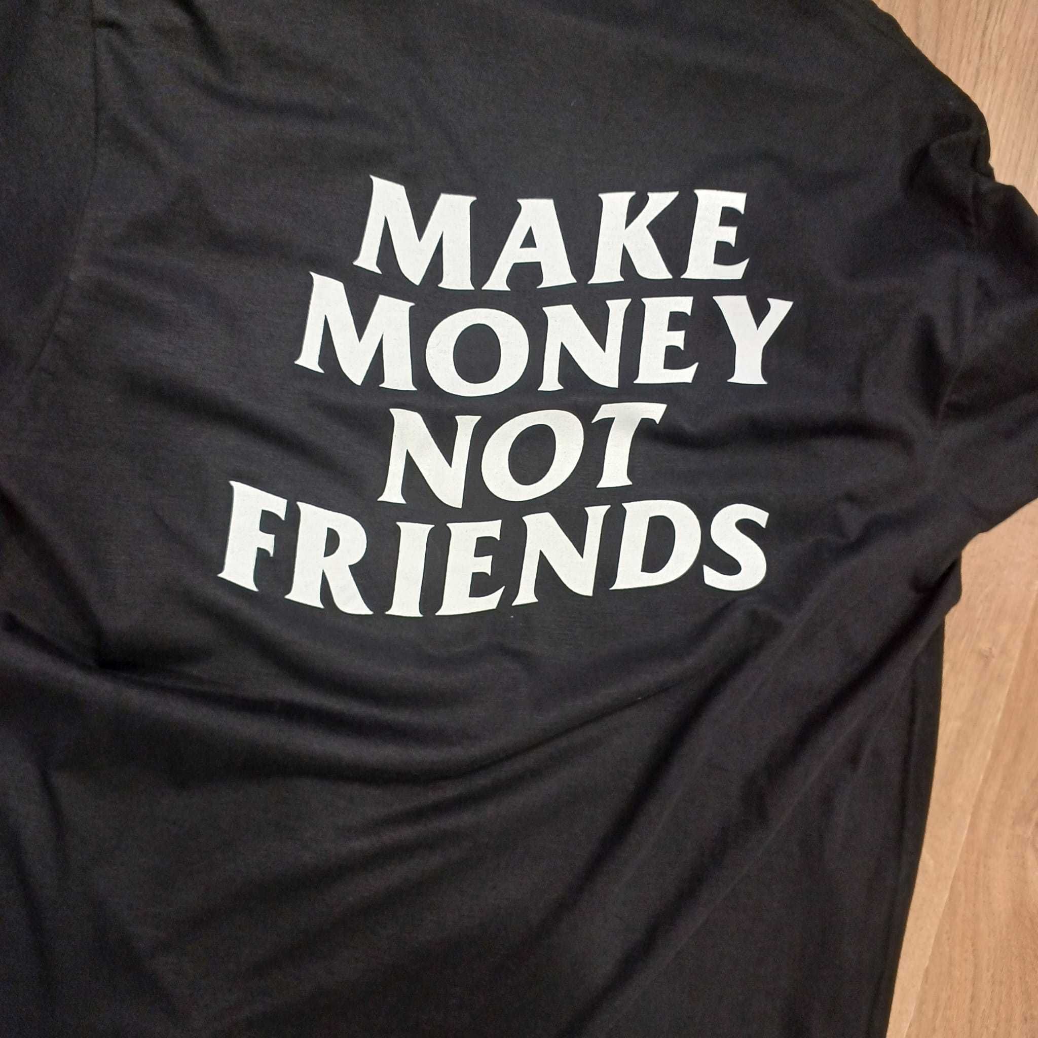 T-Shirt Make Money Not Friends Black