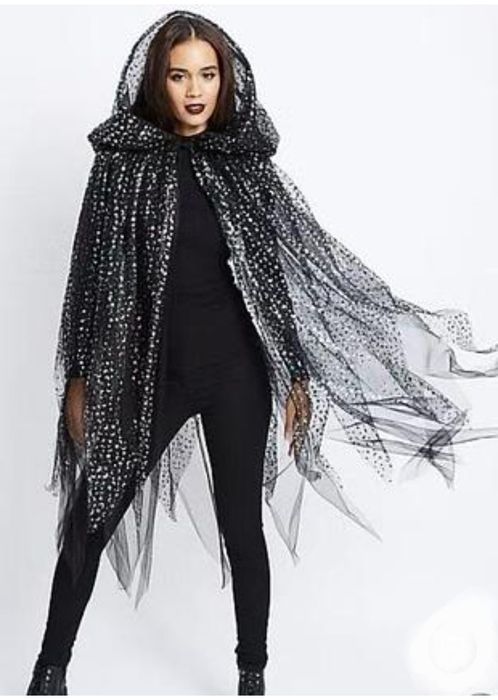 Накидка з капюшоном, карнавальний плащ із зірками