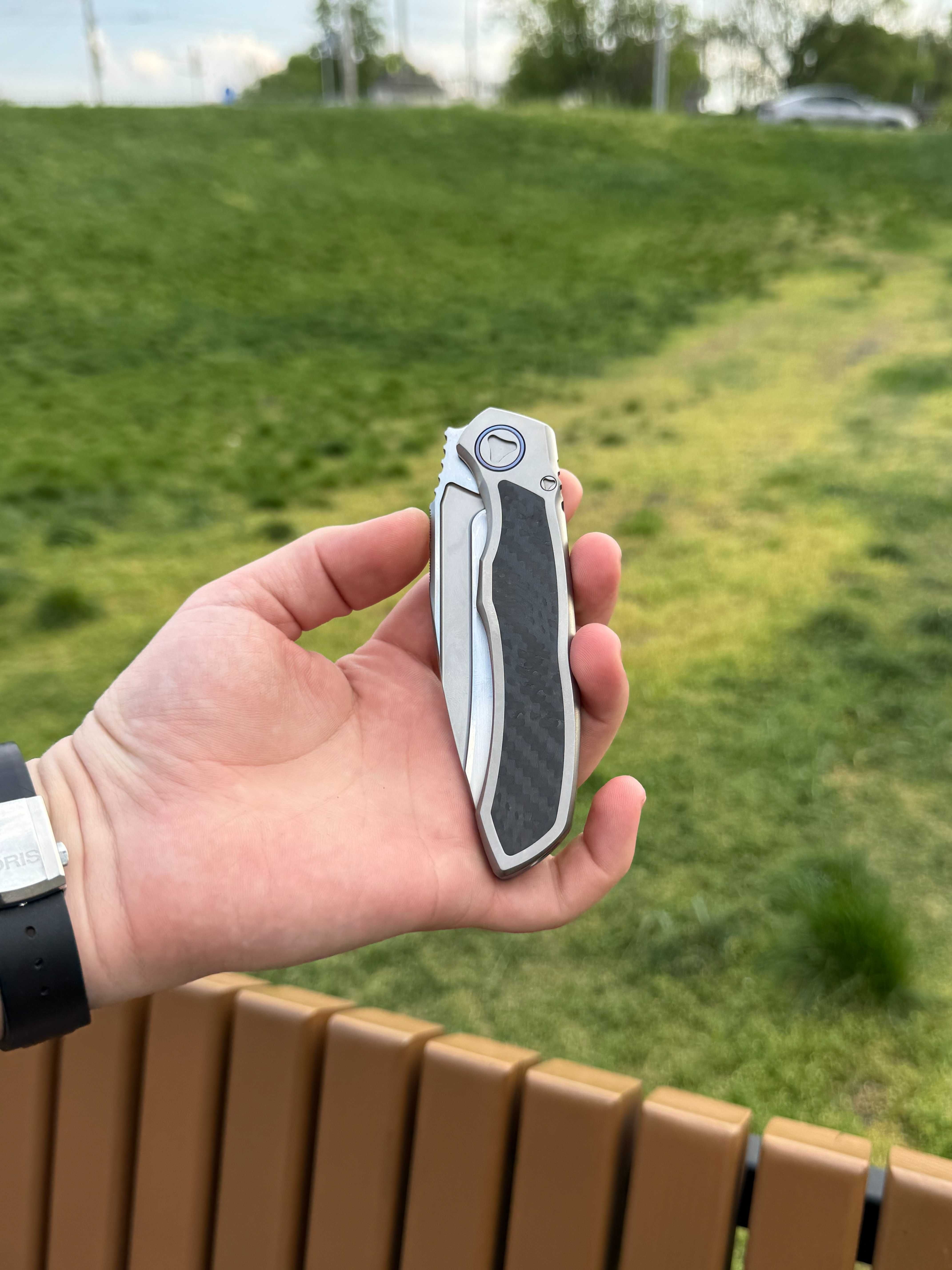 Складний ніж Microtech ANAX Titanium Carbon Fiber