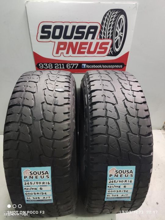 2 pneus semi novos 265-70r16 goodride - oferta dos portes