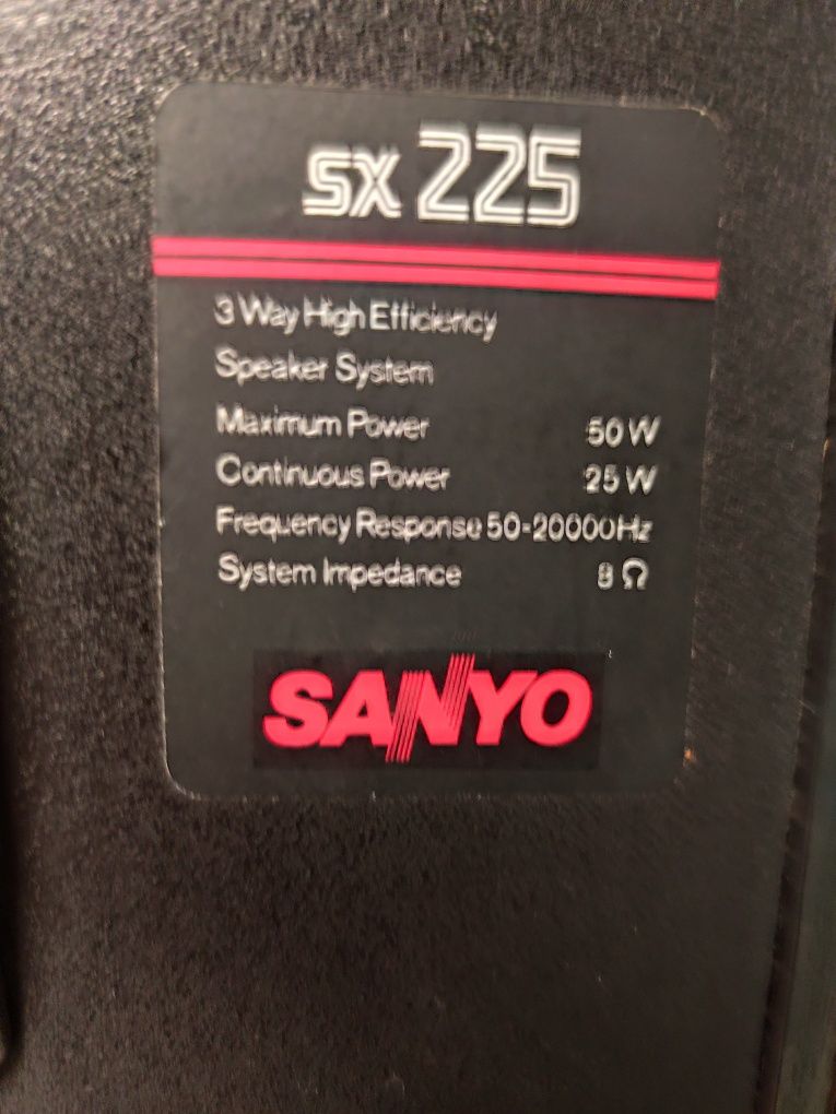 Wieża stereo Sanyo