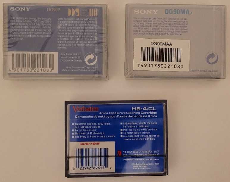 Lote de Cassetes DDS / DAT Sony novas   (RESERVADAS)
