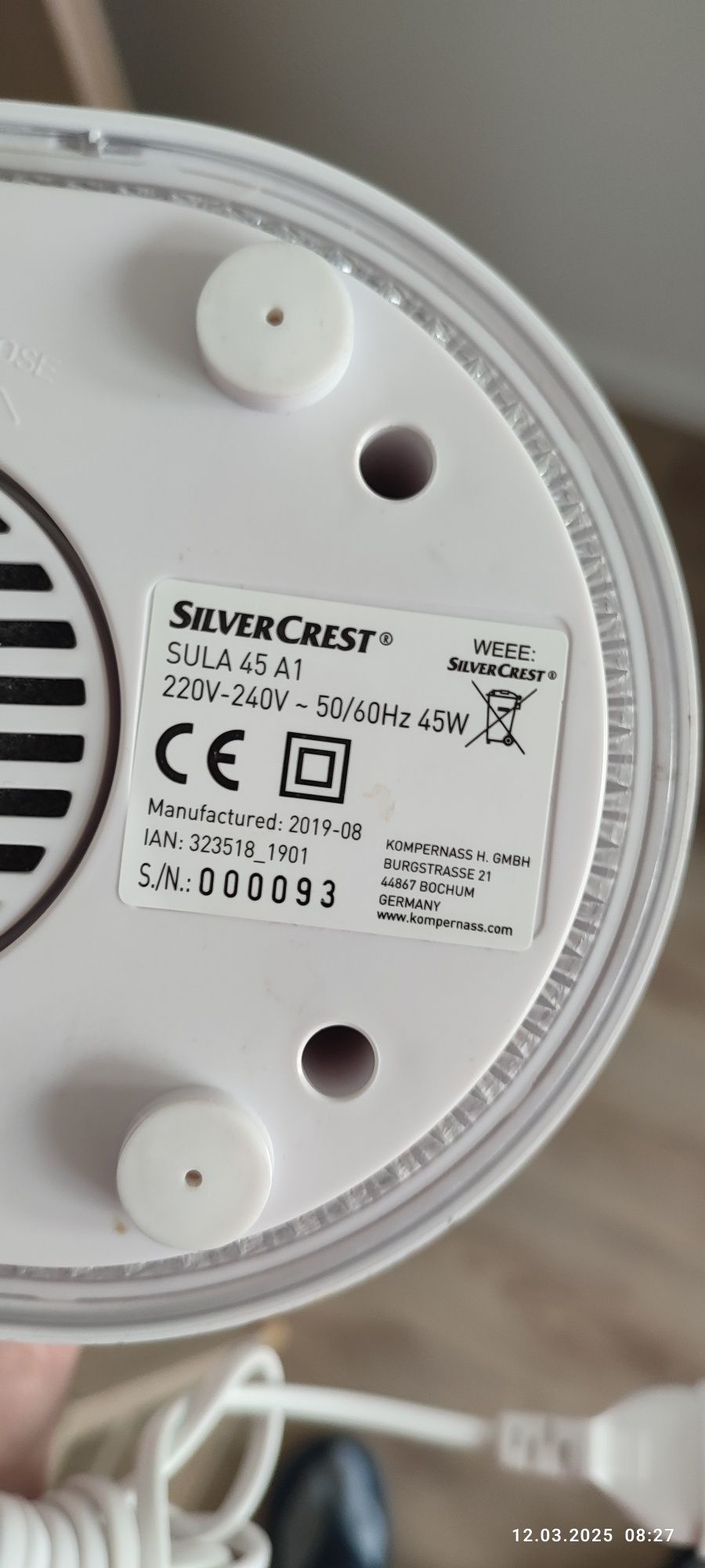 Nawilżacz powietrza silvercrest / Lidl