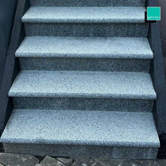 Stopnice i podstopnice granitowe Dark Grey New G654 – schody do domu