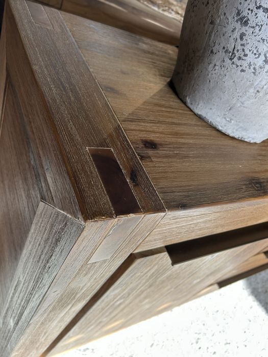 Komoda drewniana akacja nowoczesna duża rustykalna meble do salonu