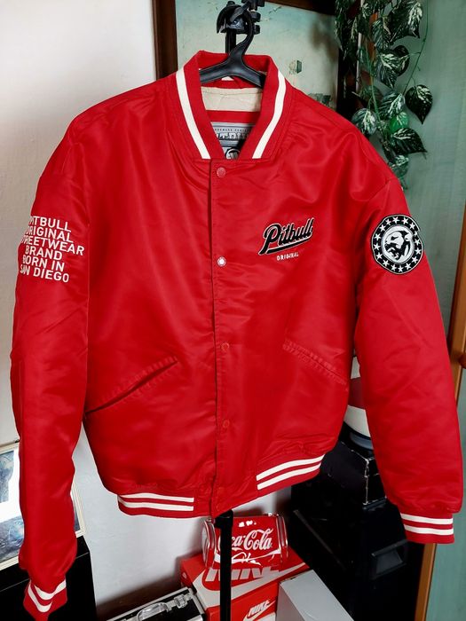 Kurtka bejsbolówka Pitbull czerwona bomberka