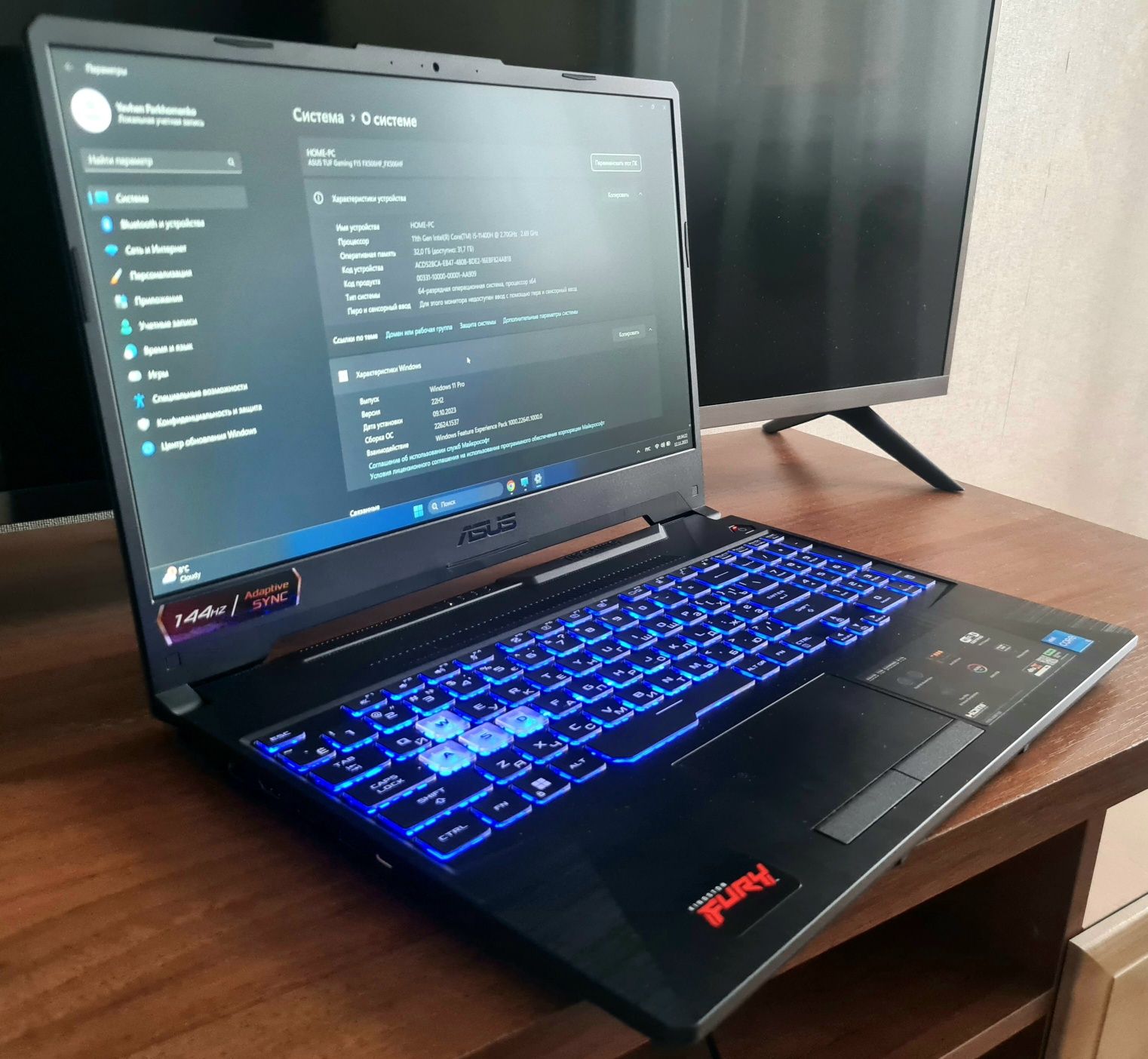 Ноутбук Asus TUF Gaming F15 ( i5-11400H/ RAM 32 ГБ / SSD 512 Тb)