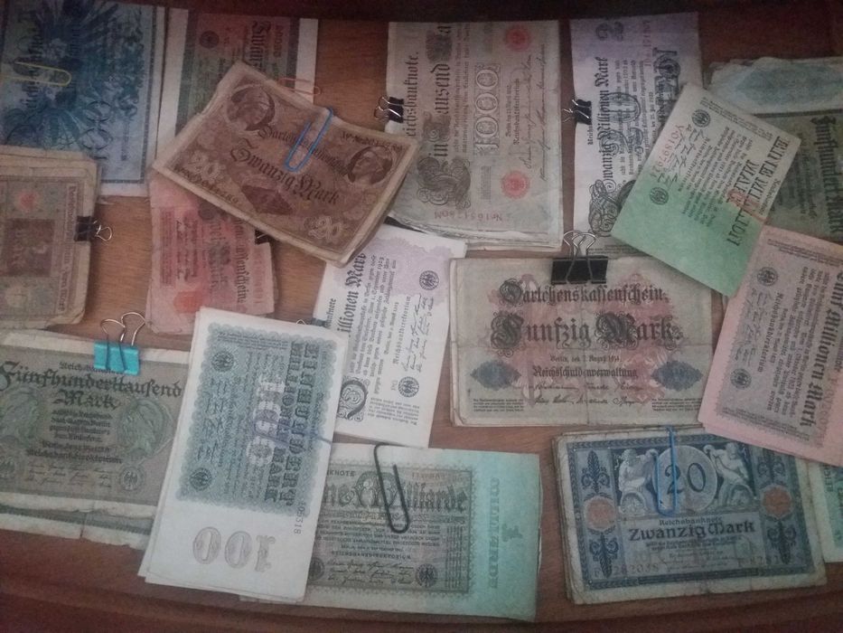 Varias Notas antigas da Alemanha