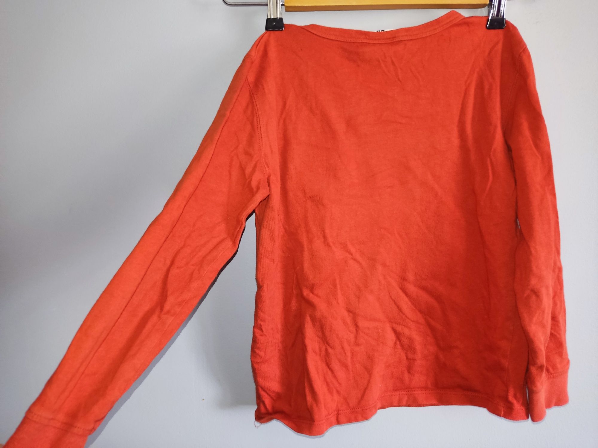 H&m bluzka z długim rękawem ze zwierzątkami r.122/128i