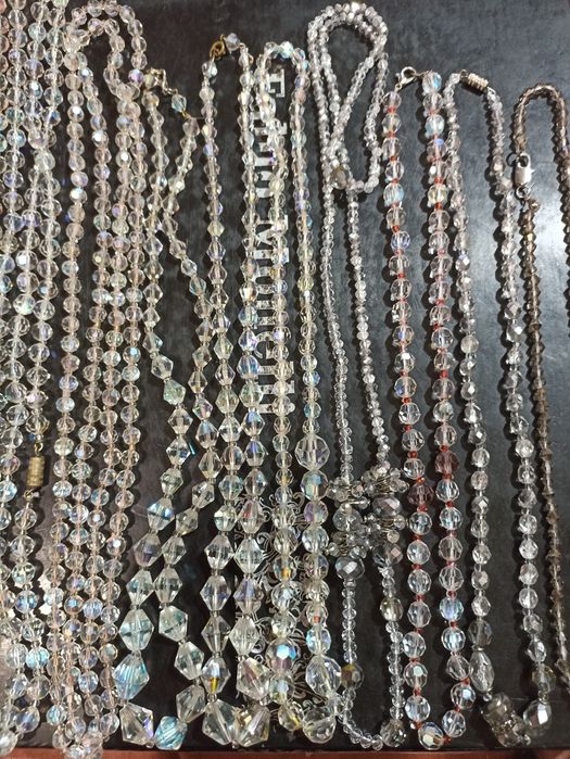 Бусы винтаж,Чешское стекло.