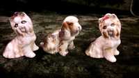 figurki porcelana miniaturki psy pieski cocker spaniel pekińczyk
