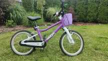 Woom 3 fioletowy 16 cali + stopka -rower dla dziecka