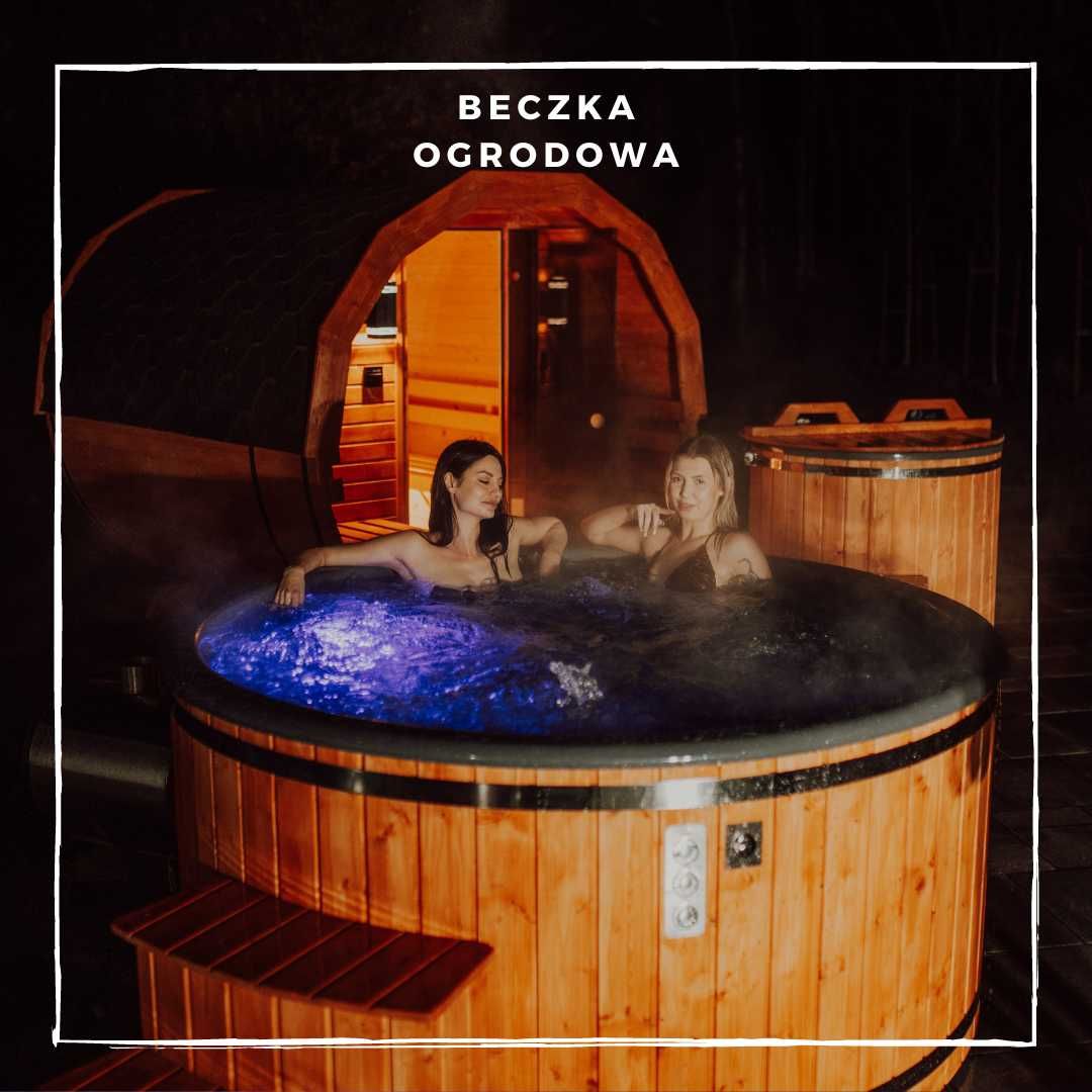 Balie ogrodowa balia jacuzzi wanna hydromasaż bania piec spa